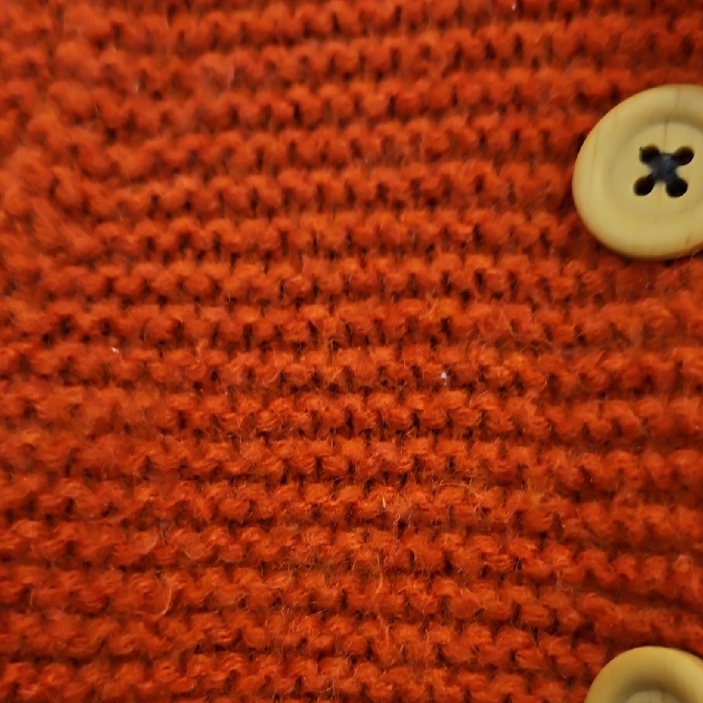 Baby Boden Orange Hooded Sweater - Picture 3 of 4